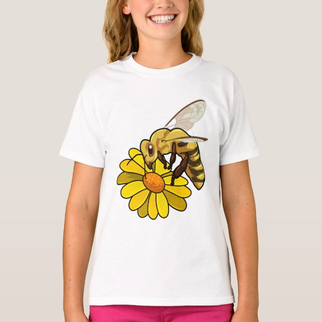Bee with Blossom T-Shirt (Front)