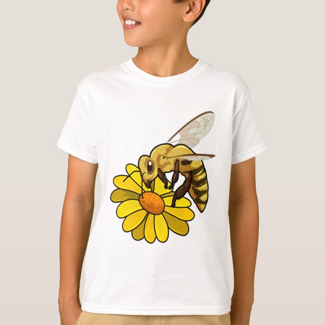 Bee with Blossom T-Shirt (Front)