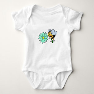 Bee with Flower.PNG Baby Bodysuit