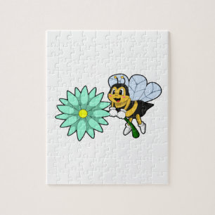 Bee with Flower.PNG Jigsaw Puzzle