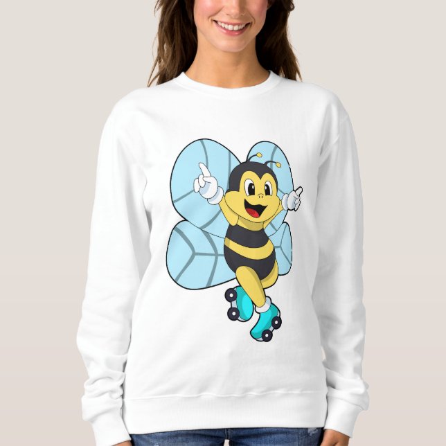 Bee with Roller skates Sweatshirt (Front)