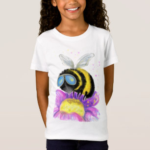Bee with Sunglasses Funny Kid's T-Shirt