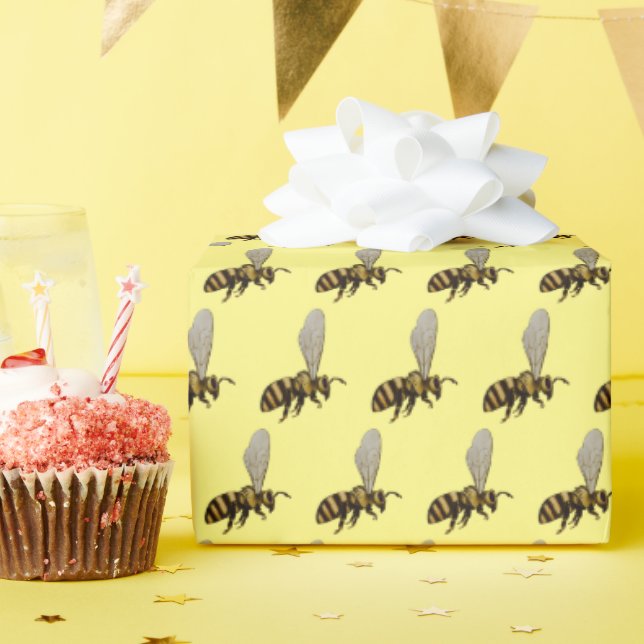Bee Wrapping Paper (Birthday Party)