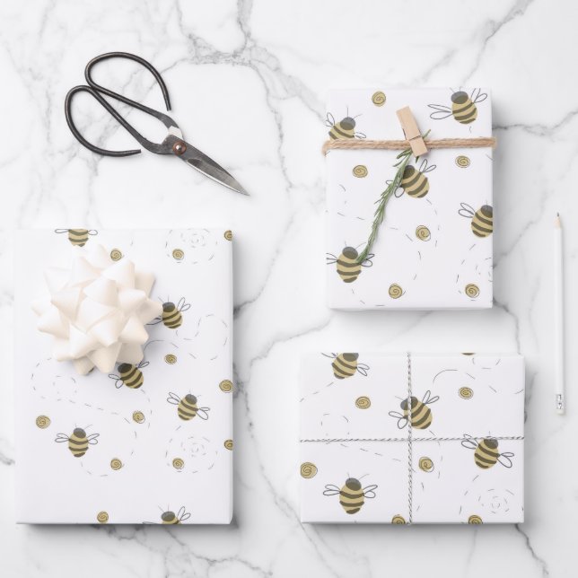 Bee Wrapping Paper (Front)