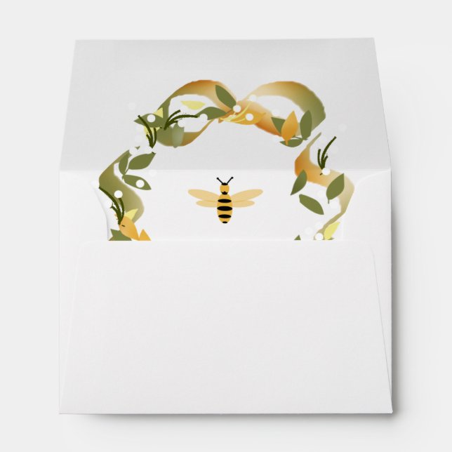 Bee Wreath Envelope (Back (Bottom))