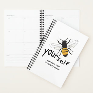 Bee Yourself Be You  Planner