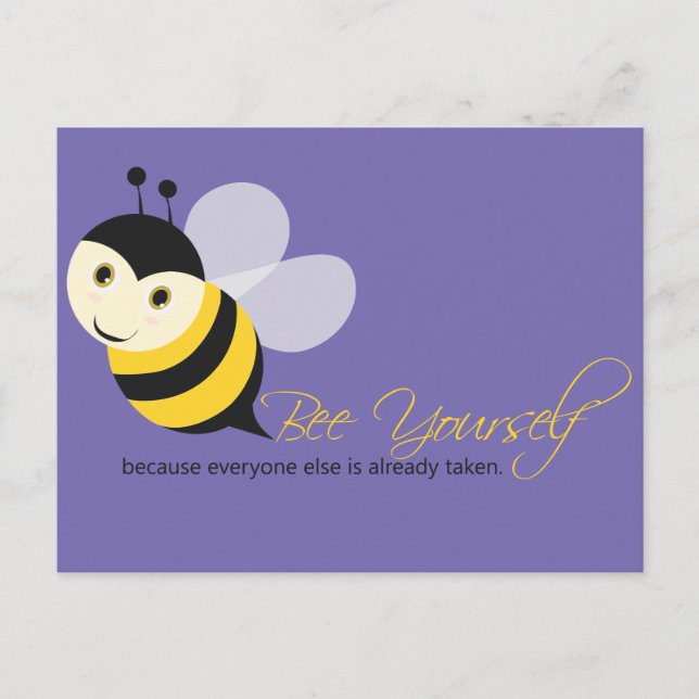 Bee Yourself Postcard (Front)