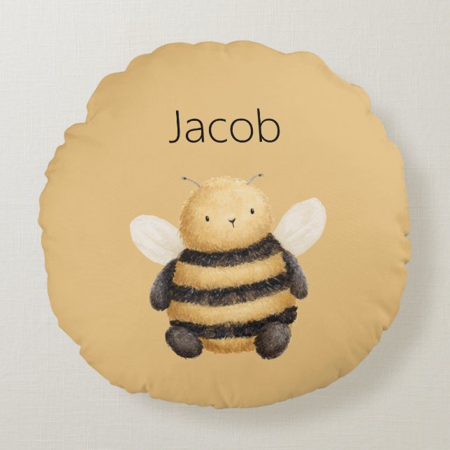 Bee Yourself  Round Cushion (Front)