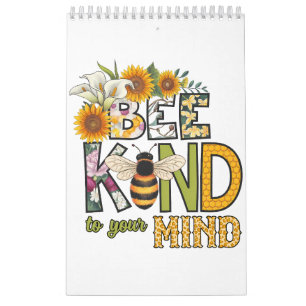 Bee yourself save the bees funny animal insect calendar