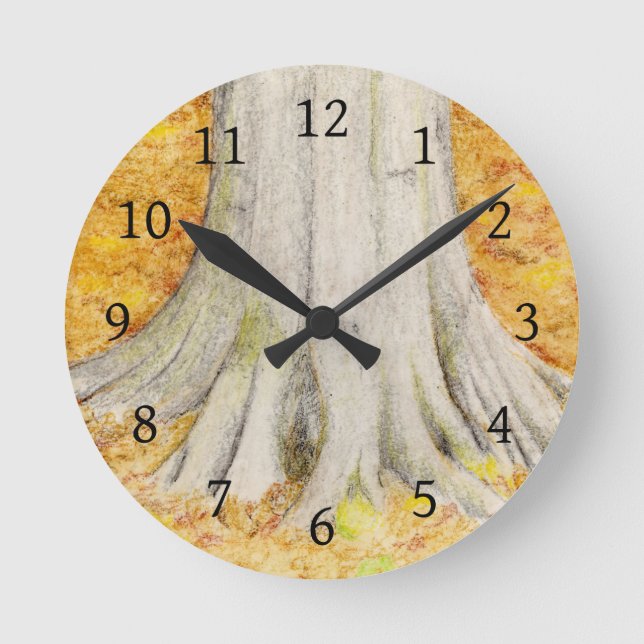 Beech Feet Round Clock (Front)
