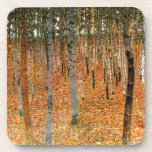 Beech Forest by Gustav Klimt Coaster<br><div class="desc">Beech Forest (Buchenwald I) - a forest of beech trees painted in 1902 by Austrian Symbolist & Art Nouveau Artist Gustav Klimt (1862-1918)</div>