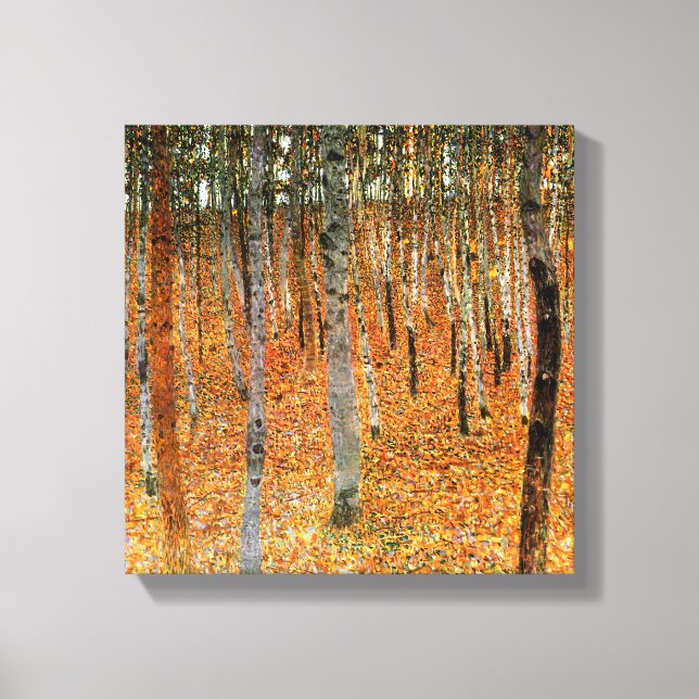 Beech Forest by Gustav Klimt Fine Art Canvas Print (Front)