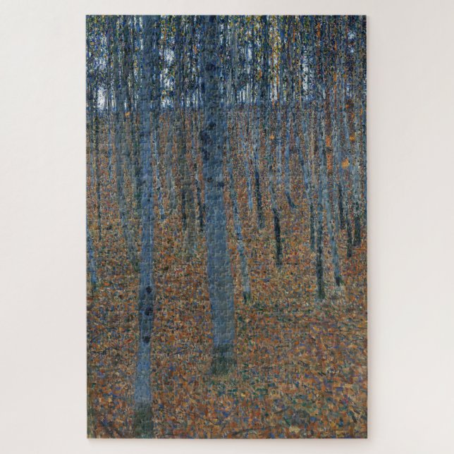 Beech Grove I by Gustav Klimt Painting Jigsaw Puzzle (Vertical)