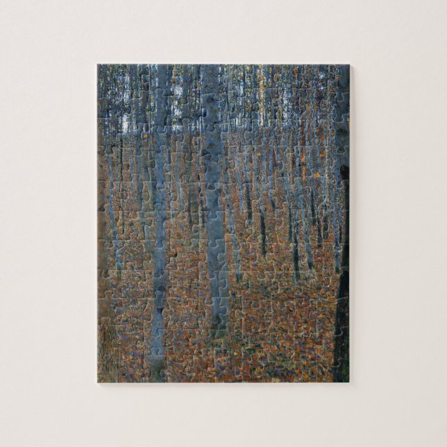 Beech Grove I by Gustav Klimt Painting Jigsaw Puzzle (Vertical)