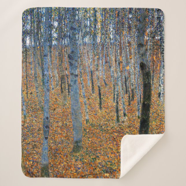 Beech Grove I | Gustav Klimt | Sherpa Blanket (Front)