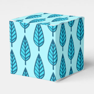 Beech leaf pattern - Shades of sky blue Favour Box