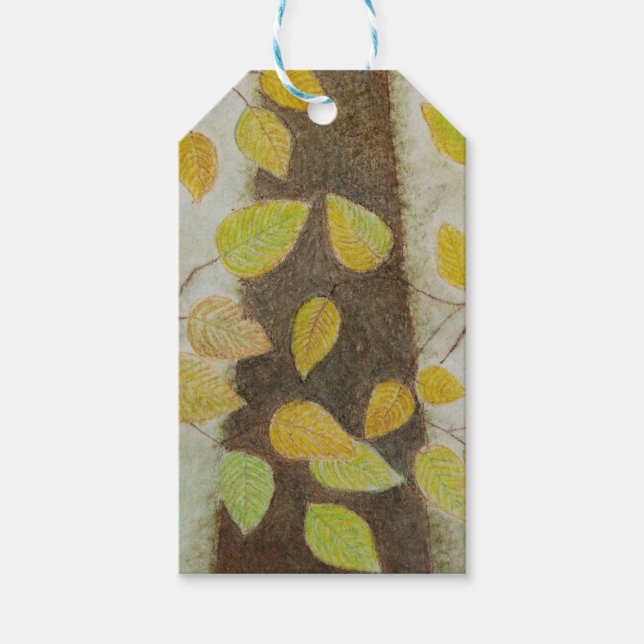 Beech Leaves Gift Tags (Front)