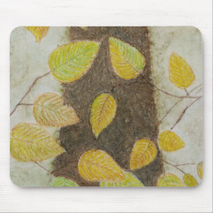 Beech Leaves Mouse Pad