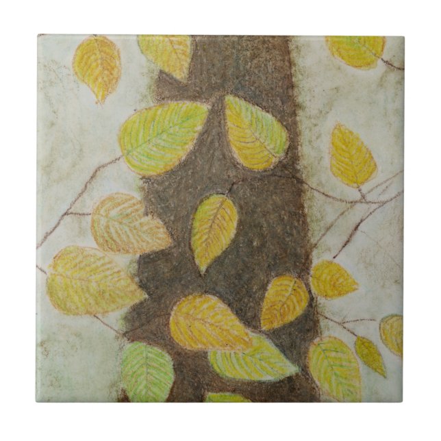 Beech Leaves Tile (Front)