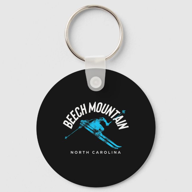 Beech Mountain Nc Ski  Key Ring (Front)