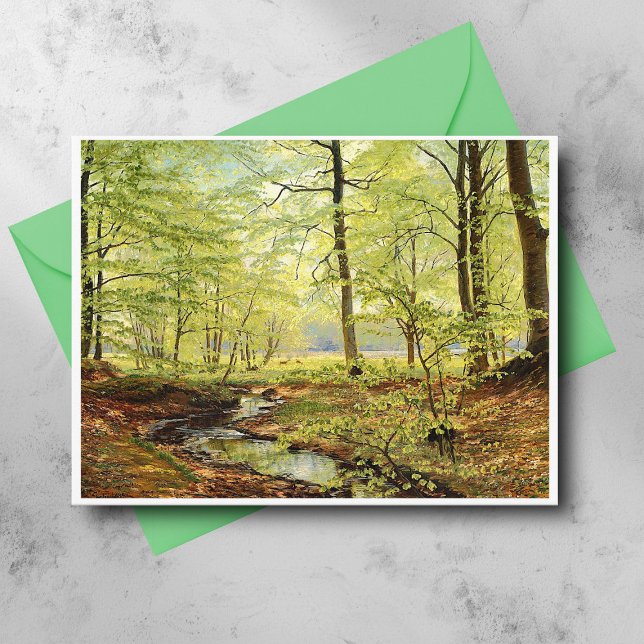Beech trees in springtime, Christian Zacho  Postcard (Creator Uploaded)