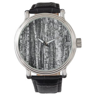 Beech Trees, White and Charcoal Grey / Grey Watch