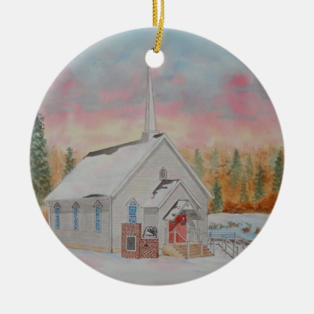 Beech Valley United Methodist Church Ceramic Tree Decoration (Front)