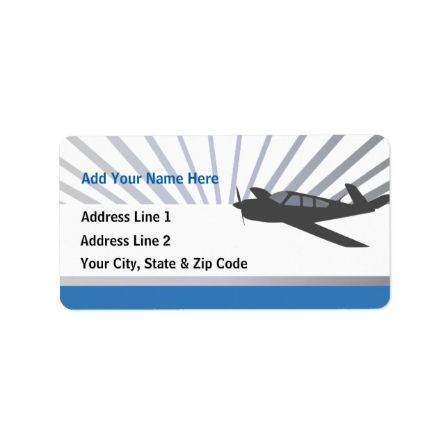 Beechcraft Aircraft Label (Front)