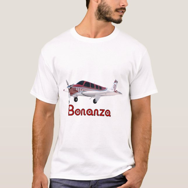 Beechcraft Bonanza Airplane  T-Shirt (Front)