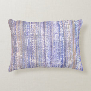 Beechwood Blue Watercolor Abstract Decorative Cushion