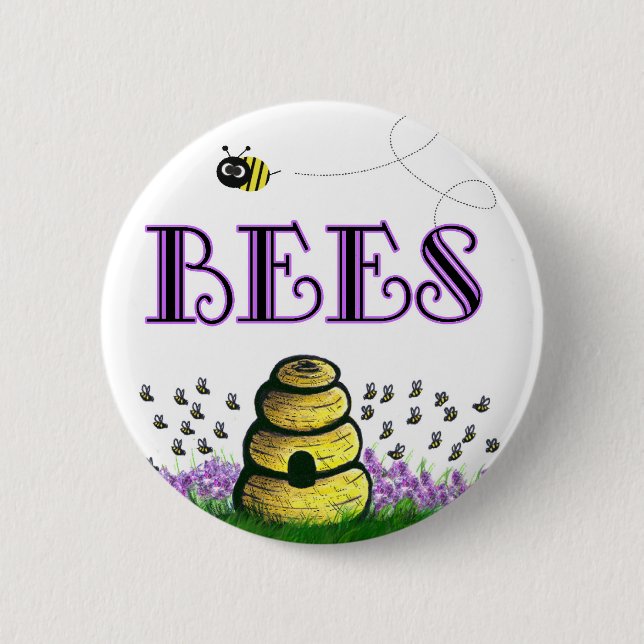 BEEEEEs 6 Cm Round Badge (Front)