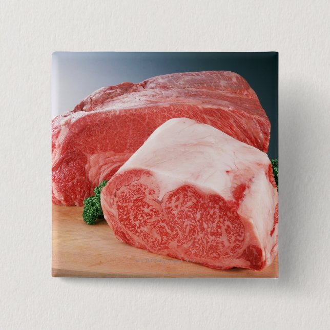 Beef 3 15 cm square badge (Front)
