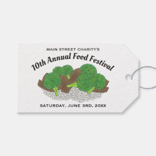 Beef and Broccoli Chinese Restaurant Food Festival Gift Tags