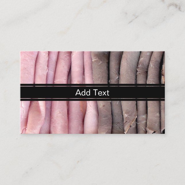 Beef and Ham Business Card (Front)
