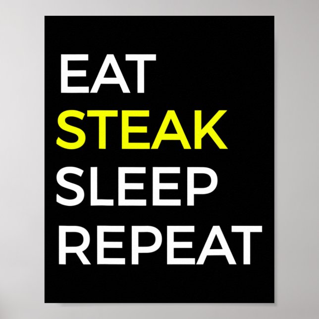 Beef And Steak T Shirt  Poster (Front)