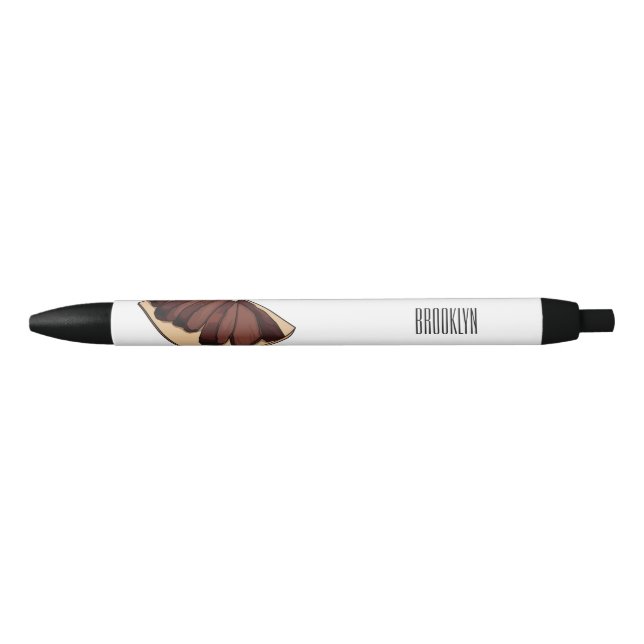 Beef brisket cartoon illustration black ink pen (Front)