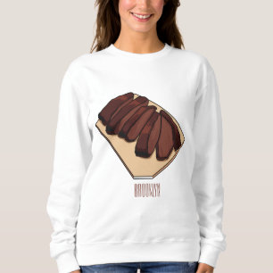 Beef brisket cartoon illustration  sweatshirt