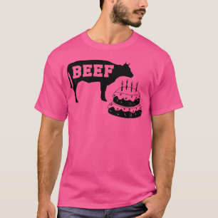 Beef Cake Funny Saying Gym Workout Weightlifting T-Shirt