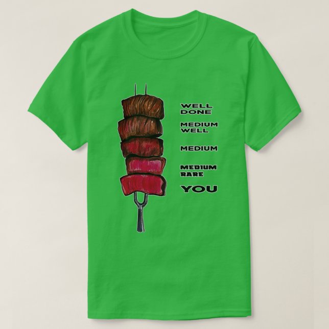 Beef Cooking Funne Art T-Shirt (Design Front)