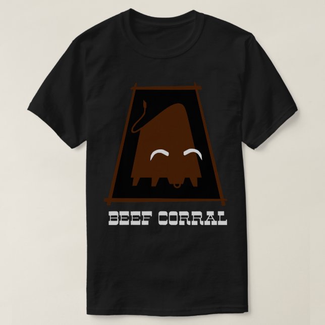 Beef Corral Fast Food Roast Beef T-Shirt (Design Front)