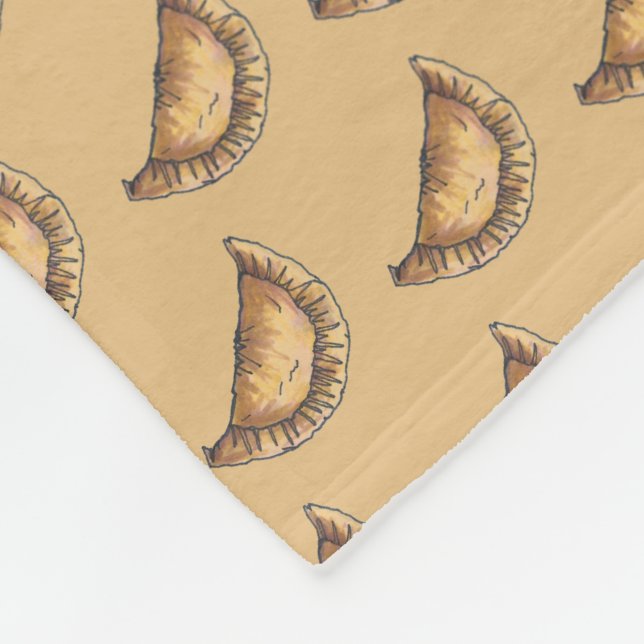 Beef Empanadas Spanish Latin American Food Pastry Fleece Blanket (Corner)