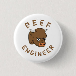Beef Engineer 3 Cm Round Badge
