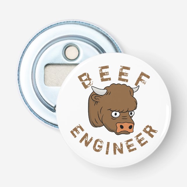 Beef Engineer Bottle Opener (Front)