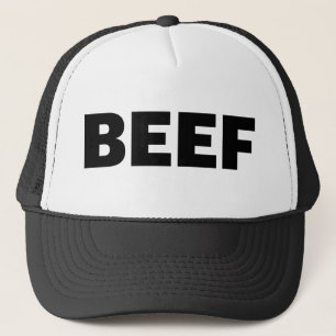 BEEF fun slogan trucker hat