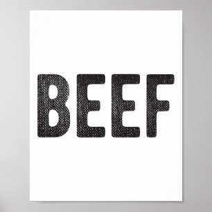 Beef Gift For Men Bbq Meat Lovers  Poster