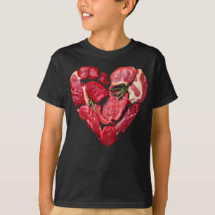 Beef Heart Meat Lovers Raw BBQ T-Shirt