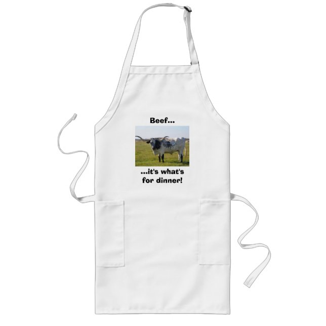 Beef..., ...it's what's for dinner! apron (Front)