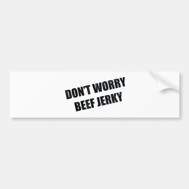 BEEF JERKY BUMPER STICKER (Front)