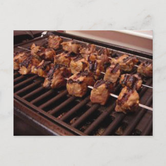 Beef Kabobs on Grill Card