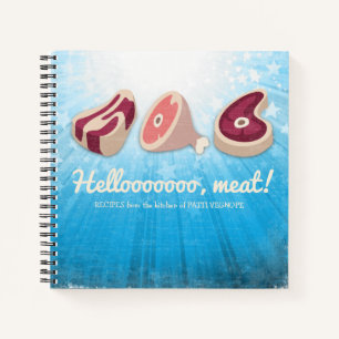 Beef pork meat personal cookbook recipe notebook
